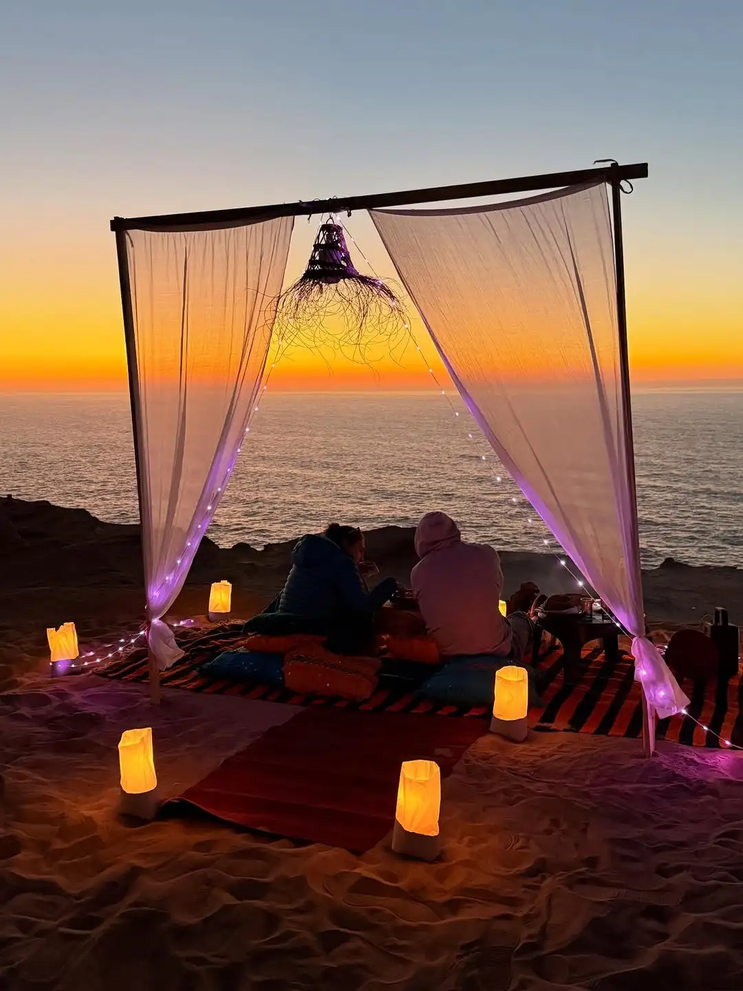 sunset tea timlalin dunes