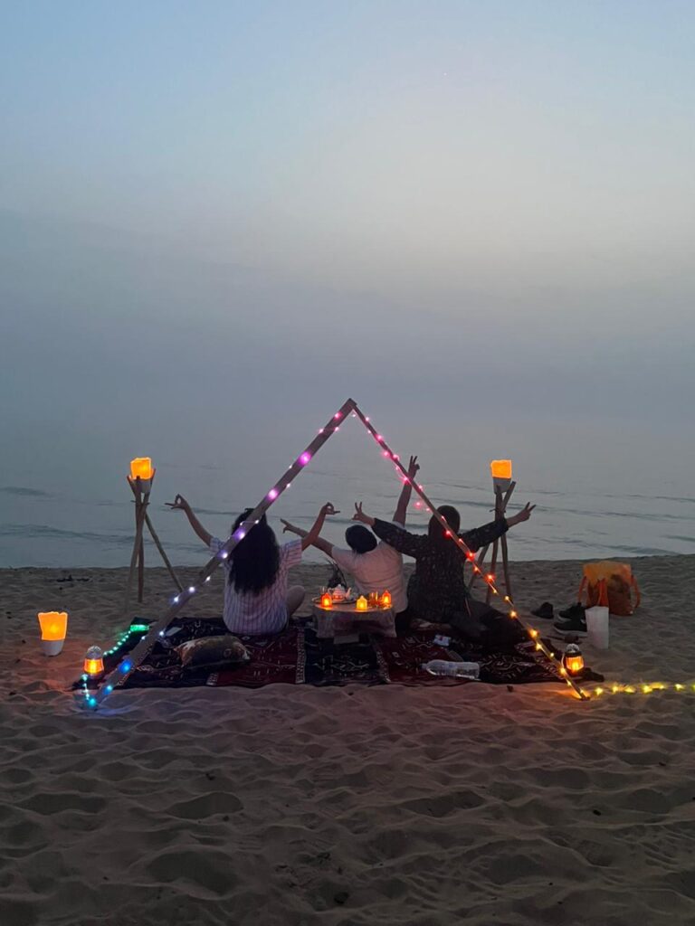 Moroccan Dinner in Timlalin Dunes