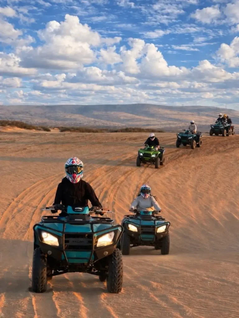 Quad biking in Timlalin Dunes near Agadir Morocco