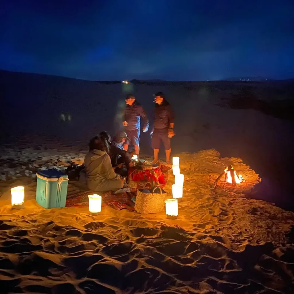 thé menthe coucher soleil que faire à Timlalin Dunes Maroc